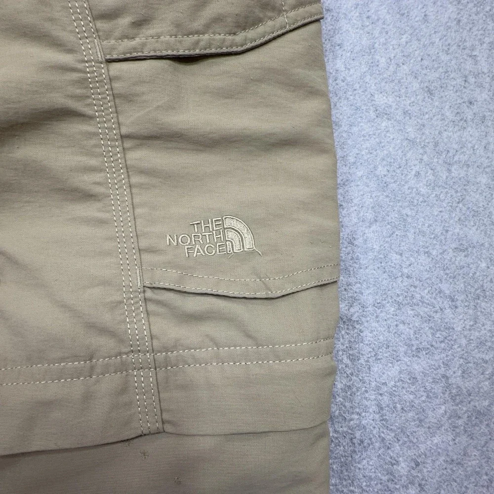 The North Face Paramount Convertible Pants Mens Small Beige Cargo Hiking Outdoor